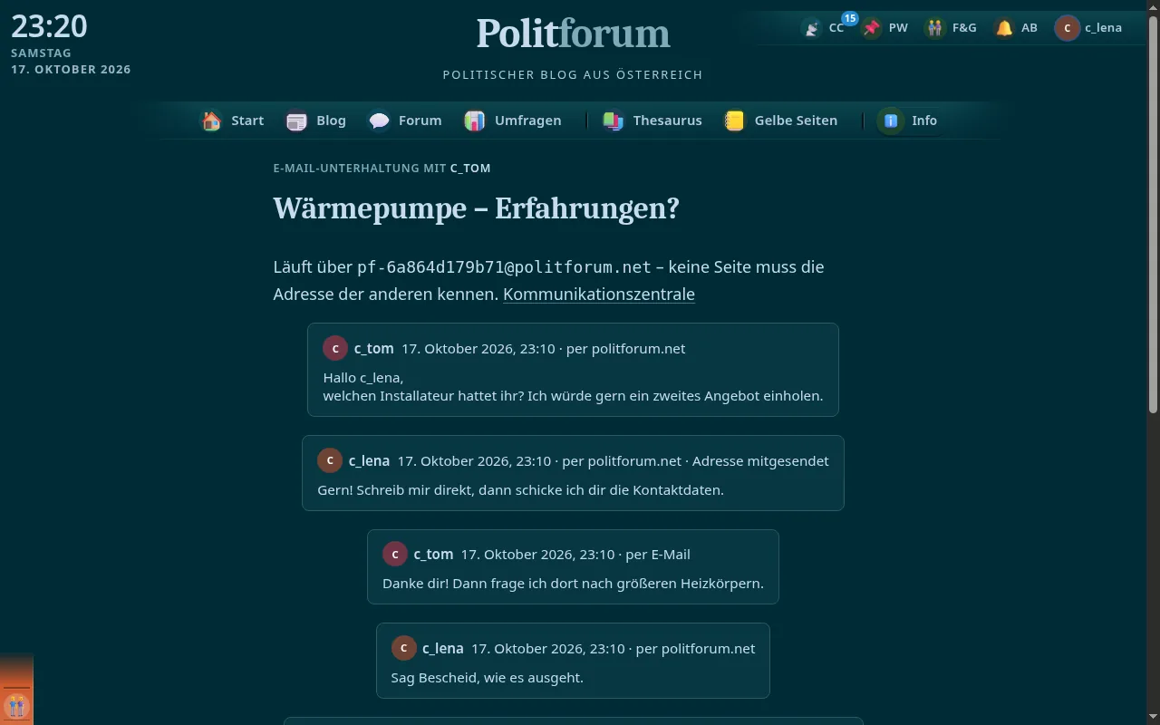 So sieht es aus: Unterhaltung
