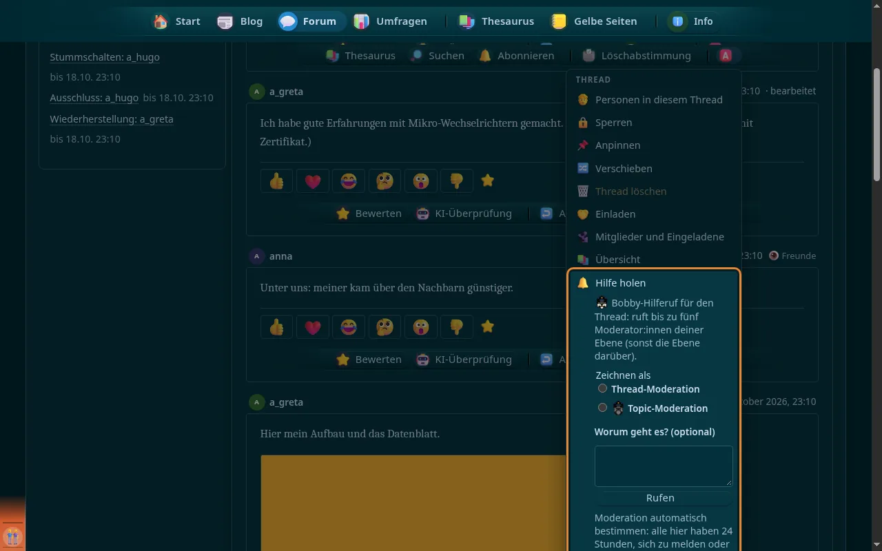 So sieht es aus: Hilfe holen