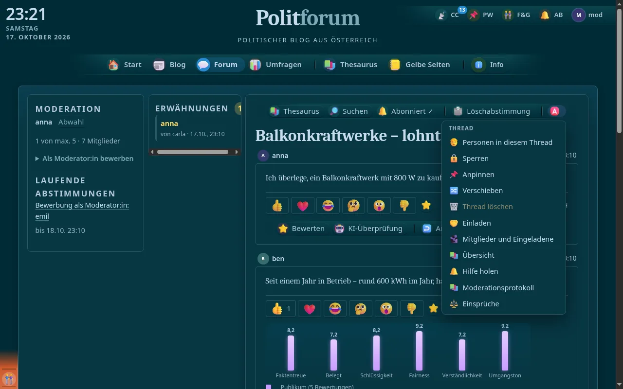 So sieht es aus: Sperren / Entsperren