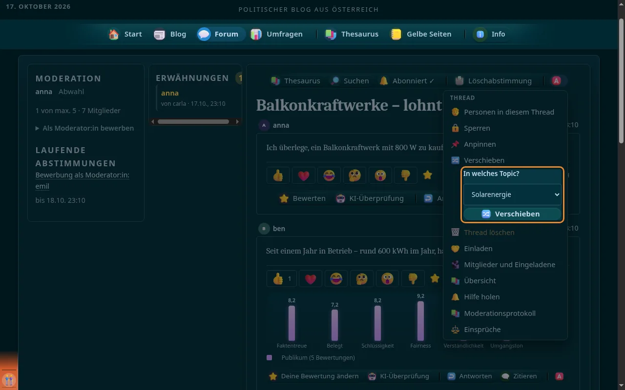 So sieht es aus: Verschieben