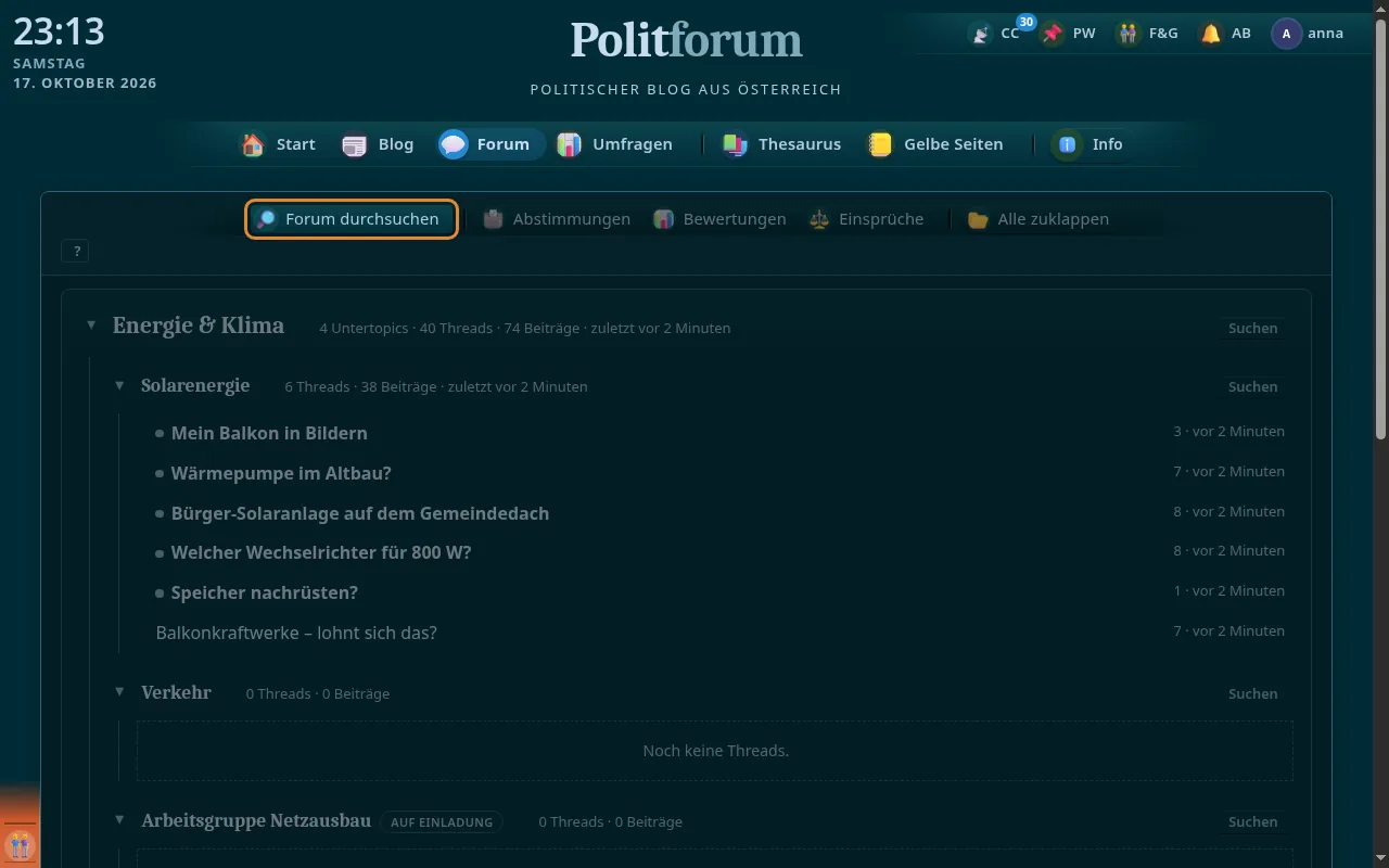 So sieht es aus: Forum durchsuchen