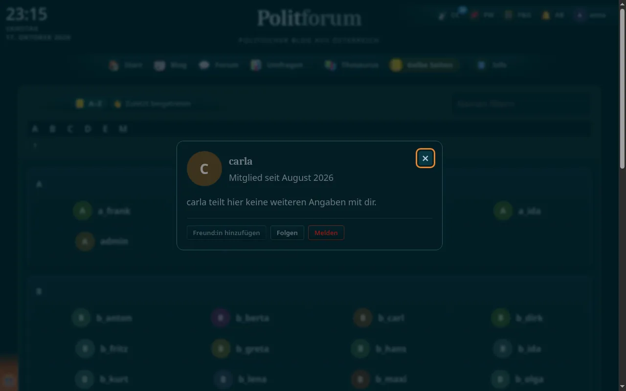 So sieht es aus: Schließen