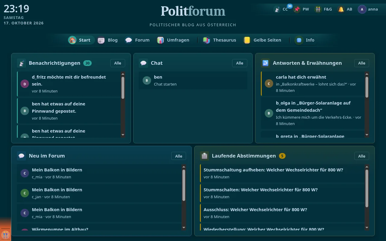 So sieht es aus: Direkt zur Startseite