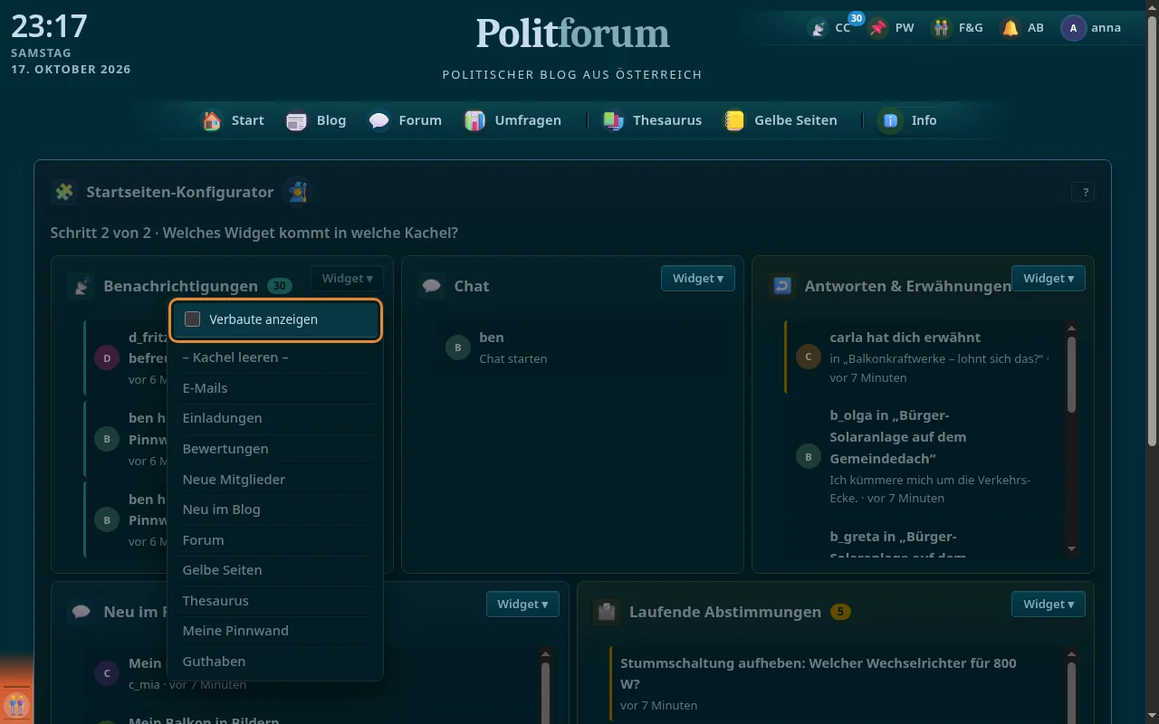 So sieht es aus: Verbaute anzeigen