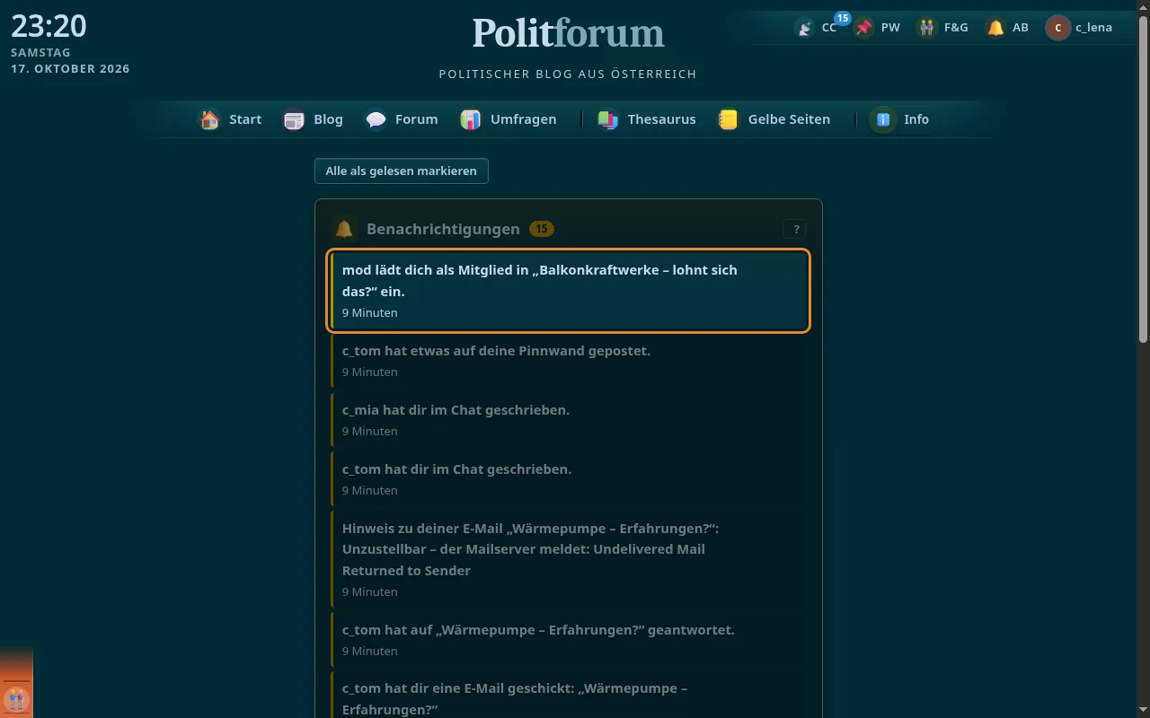So sieht es aus: Einladungen