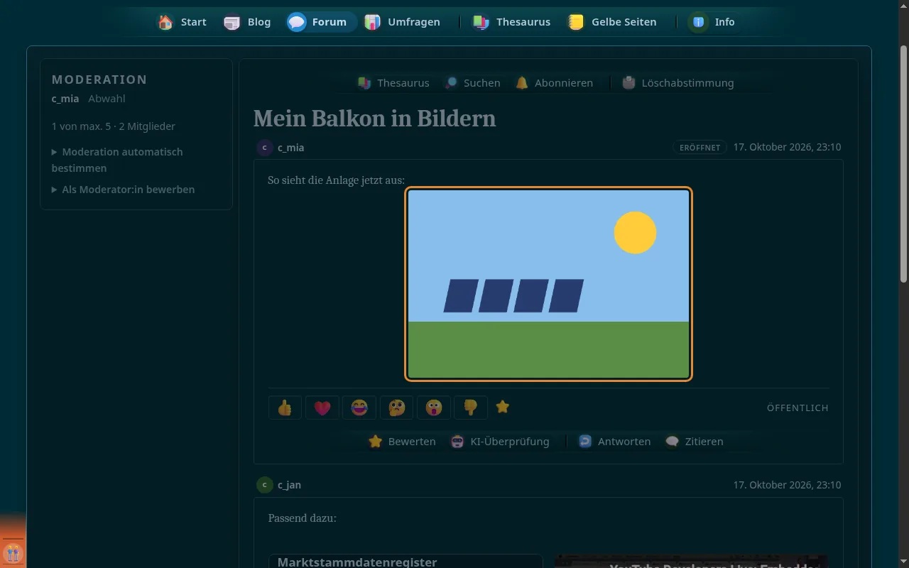So sieht es aus: Größe und Lage