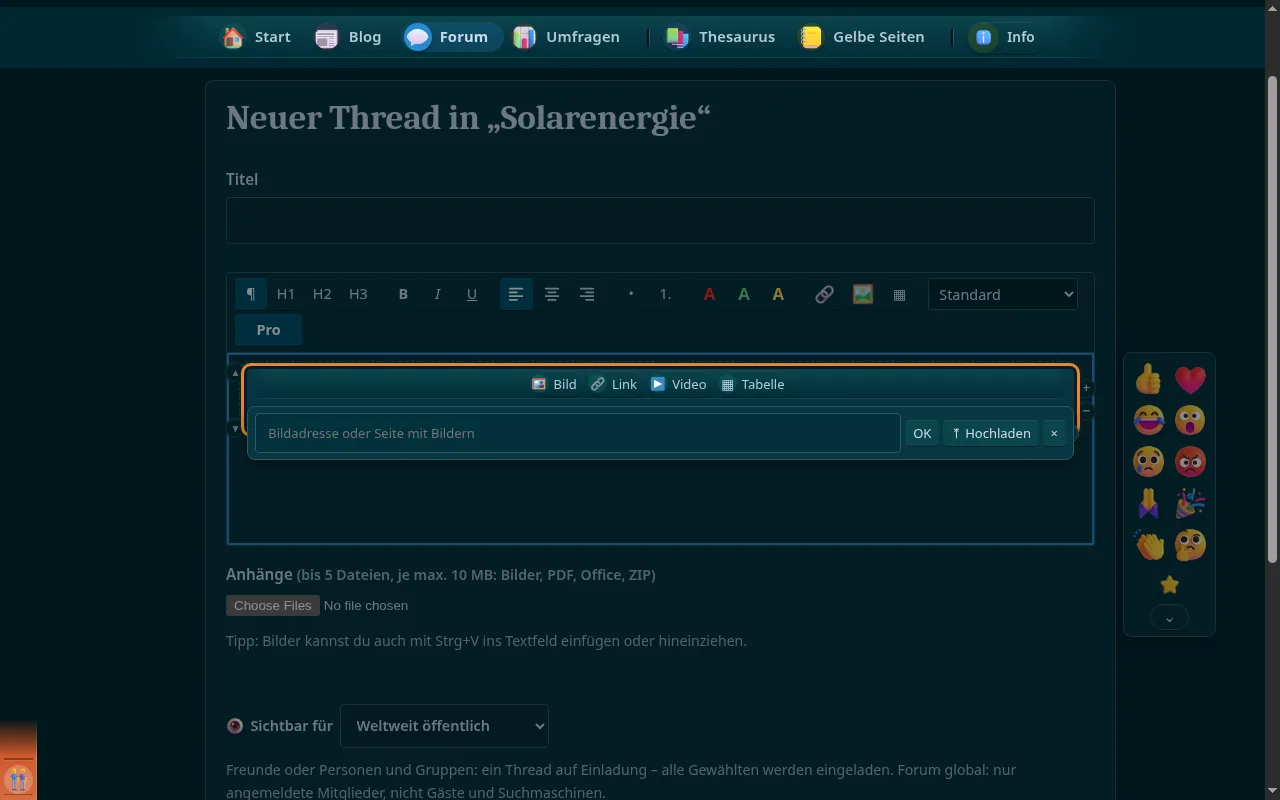 So sieht es aus: Bild von einer Adresse