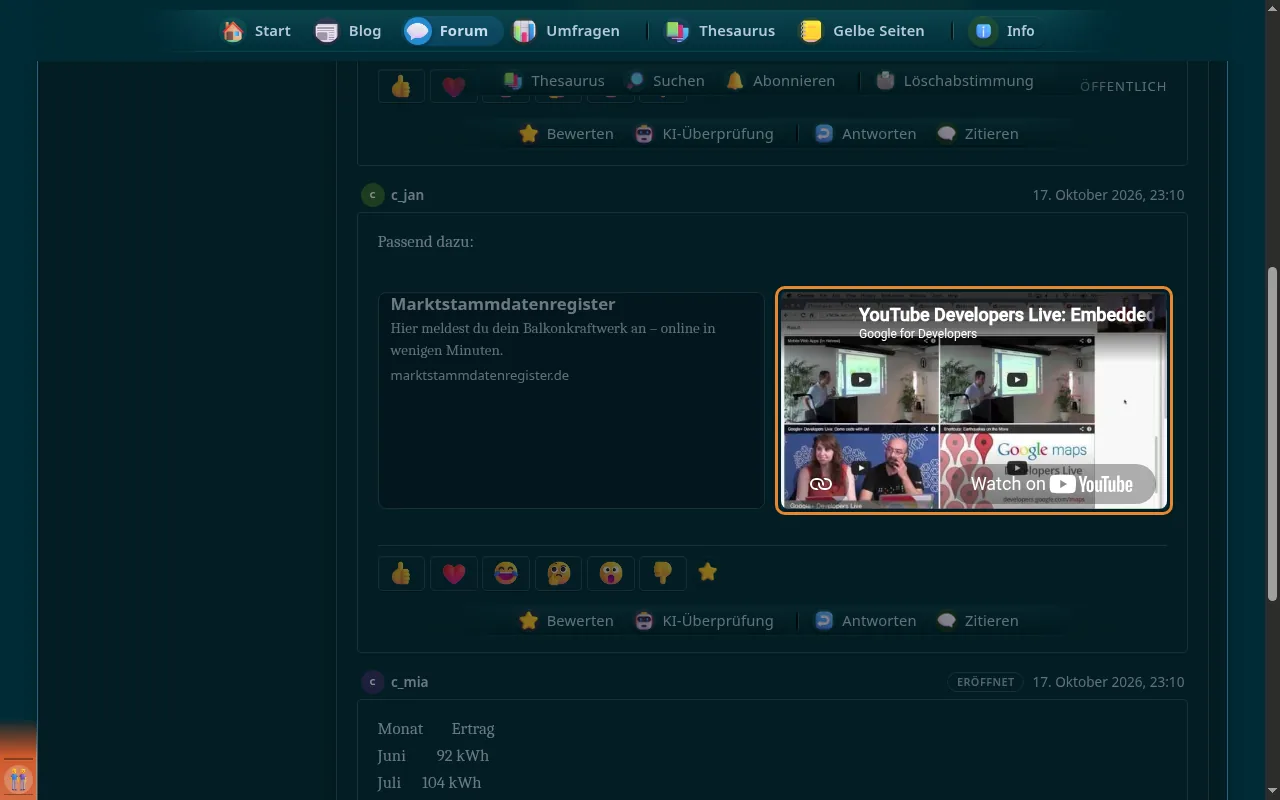 So sieht es aus: Video einbetten