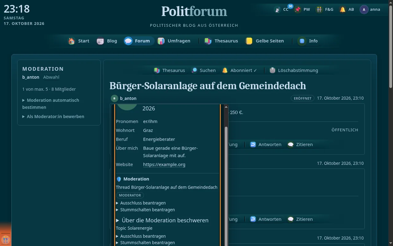So sieht es aus: Namenskarte