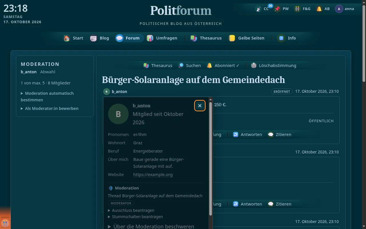 So sieht es aus: Schließen