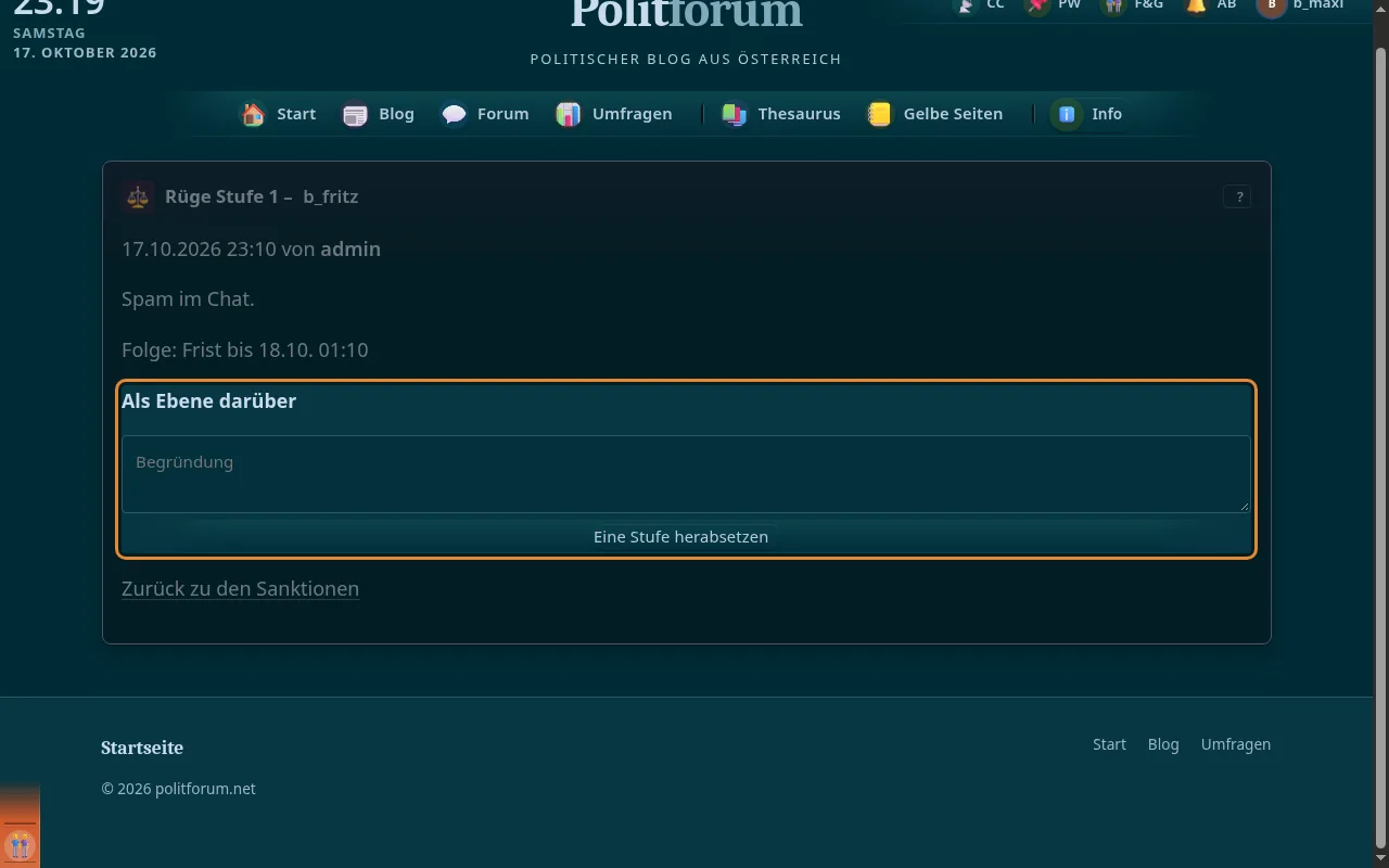 So sieht es aus: Chat-Admins
