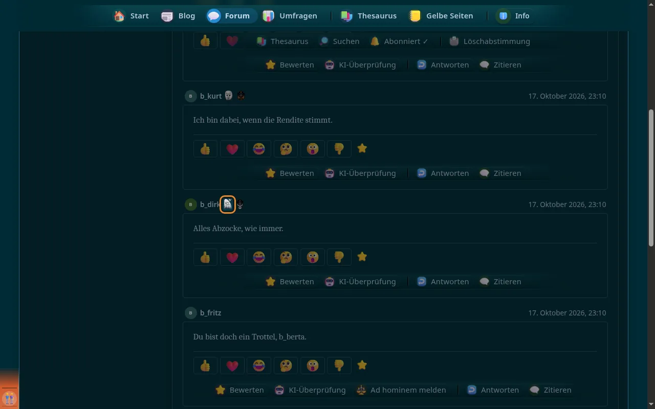 So sieht es aus: Status-Icons neben dem Namen