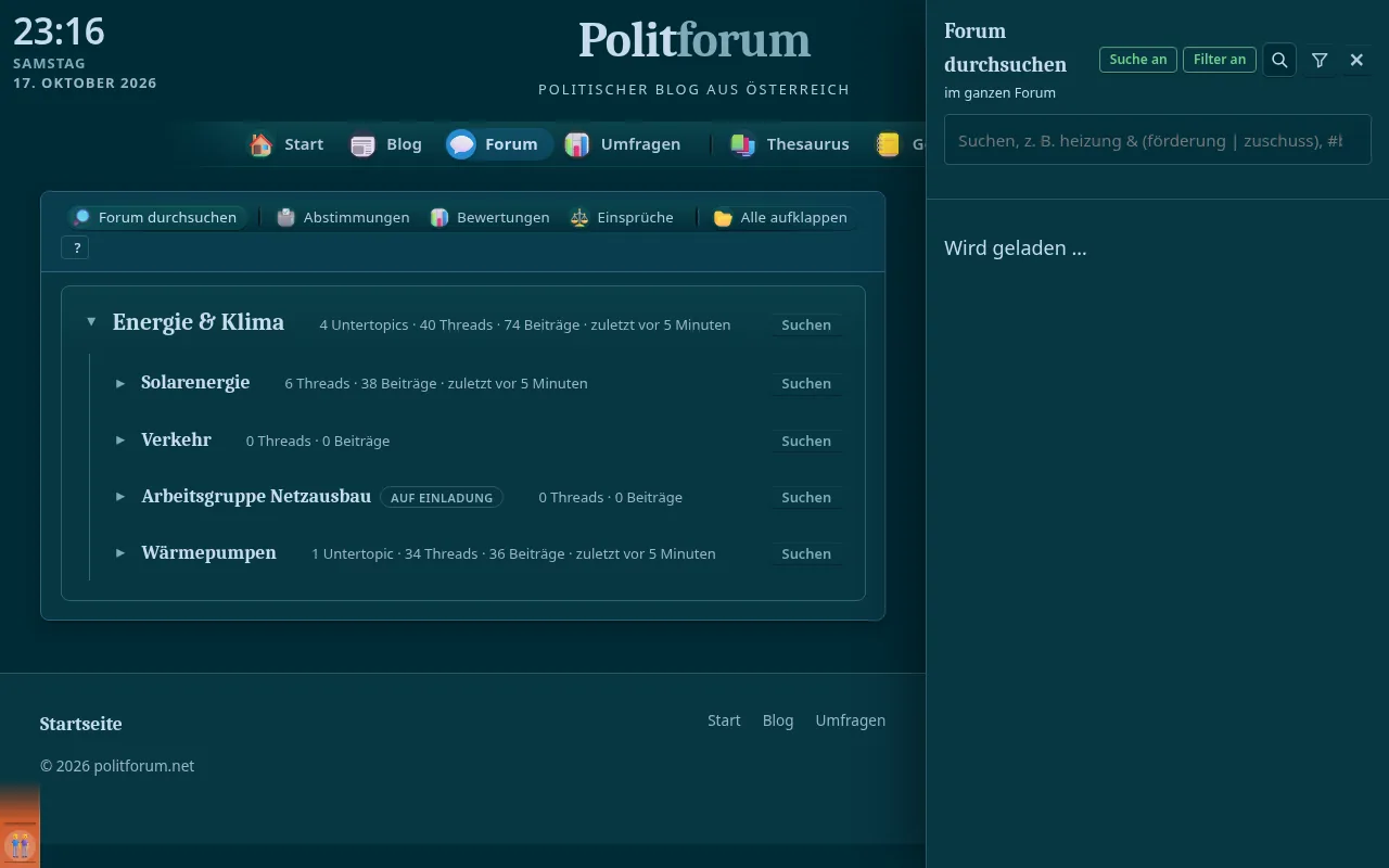So sieht es aus: Themenfilter