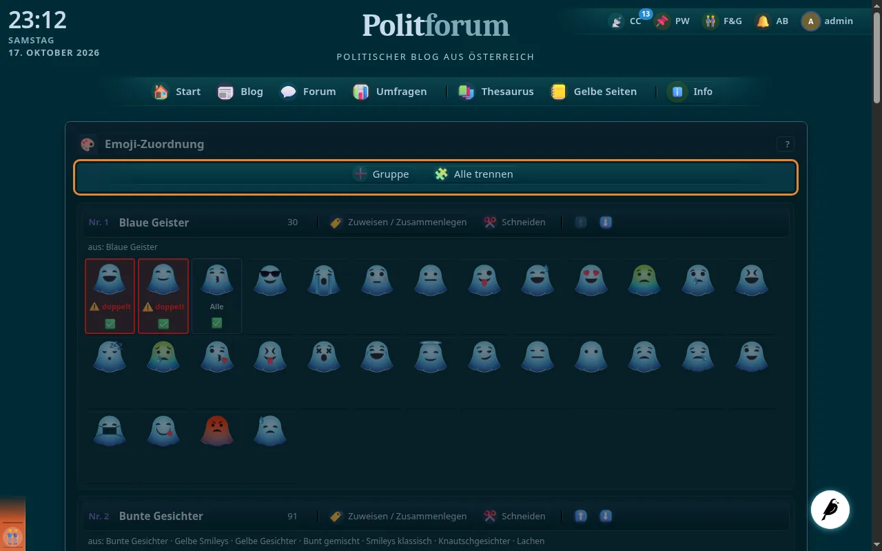 So sieht es aus: Gruppen